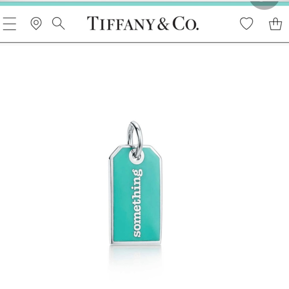 Tiffany Something Blue Tag Charm